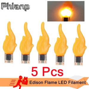 LED Cob 플래시 촛불 에디슨 불꽃 LED 필라멘트, 2200K 다이오드, 생일 파티 장식 전구, DIY 촛불 조명 액세서리, 3V