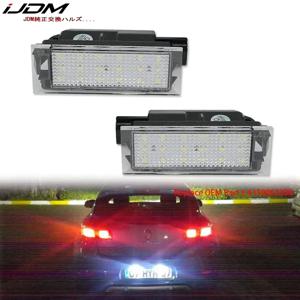 IJDM CANBUS 라이센스 번호판 LED 조명 캔버스, 르노 라구나 마스터 메간 트래픽 MK3 번호 램프, 12V 화이트