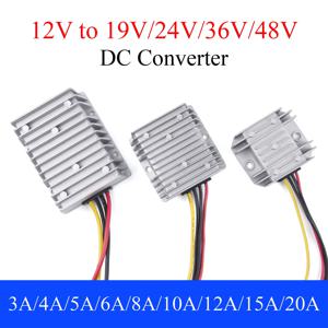 차량용 파워 컨버터, 자동 부스트 레귤레이터, 스텝 업 전압 공급 모듈, DC 12V-19V, 24V, 36V, 48V, 3A, 5A, 8A, 10A, 12A, 15A