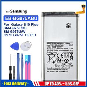 EB-BG975ABU 삼성 갤럭시 S10 플러스 S10 플러스 S10 플러스 SM-G975F DS SM-G975U/W G975 G975F G975U S10Plus 용 배터리, 4100mAh