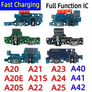 도크 USB 충전기 고속 충전 포트 커넥터 보드 플렉스 케이블, 삼성 갤럭시 A20, A20E, A21, A21S, A22, A23, A24, A25, A40, A41, A42 용