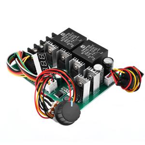 PWM DC 모터 속도 컨트롤러, 디지털 LED 디스플레이, 0 -100% 조절식 드라이브 모듈, 입력 최대 60A, 12V, 24V, 36V, 48V, DC 10 -55V