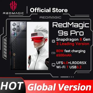 RedMagic 9s Pro 5G 글로벌 버전 게이밍 폰, 6.8 인치 스냅드래곤 8 3 세대, 6500mAh 80W 충전, 50MP NFC