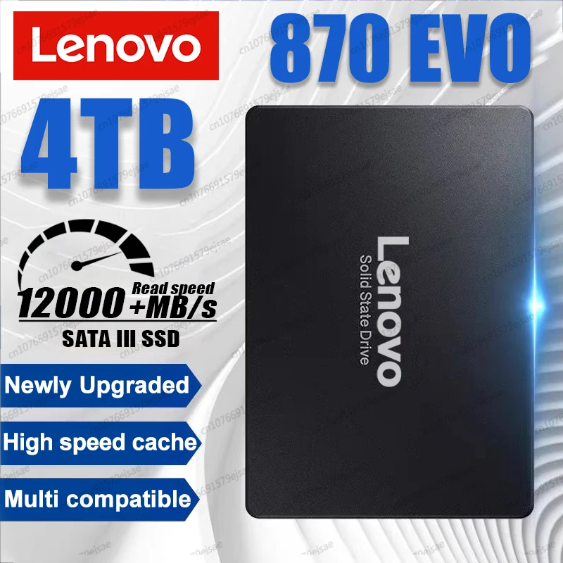 레노버 노트북 마이크로 컴퓨터 데스크탑용 솔리드 스테이트 디스크, SSD 870 EVO 500G, 1TB, 2TB 내장 HDD 하드 드라이브, Sata3, 2.5 인치, 4TB