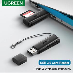 Ugreen USB 카드 리더, USB to SD 마이크로 SD TF 카드 리더, 컴퓨터 노트북 액세서리, 스마트 카드 리더, SD 카드 리더, 2 in 1