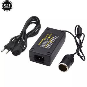 자동차 담배 라이터 변환기 인버터 AC 어댑터, DC 110V 220V-12V 5A, 220V 12V 충전기, 공기 펌프 진공 청소기용 플러그 포함