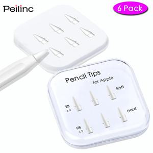 Peilinc 펜촉 Apple Pencil 1 세대/2 세대, 2 층 iPad Stylus Nib, 부드럽고 단단한, 3 년 동안 충분한 연필 팁