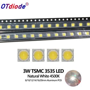 고출력 XPE LED 비즈 3535 SMD 다이오드 칩, 뉴트럴 화이트, 자전거 손전등용 XP-E2 XPG2 교체, 4500K, 1W, 3W, 10 개