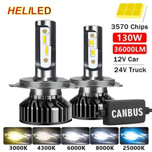 LED 헤드라이트 110W 4300K 6000K 8000K HB3 HB4 9005 9006 H1 H8 H11 H27 전구 Canbus EMC LED H7 H4 24V 트럭용