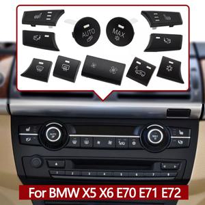 대시보드 에어컨 AC 환기 제어 버튼, 자동 노브 스위치 캡, BMW X5 X6 E70 E71 E72 2007-2014 64119310445