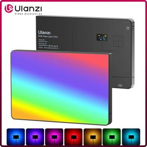 Ulanzi-LT003 RGB 비디오 라이트 풀 컬러 패널 라이트, 8000mAh 밝기 조절 2500-9000K CRI 95 + 포토 스튜디오 램프 266 비즈 라이브 스트림