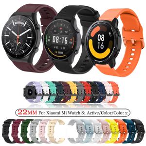 샤오미 미 워치 교체용 스트랩, Mi Watch Color 2 용 실리콘 스트랩, Xiaomi Watch s1/s1 액티브 스트랩