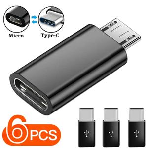 USB C 타입-마이크로 USB 안드로이드 어댑터 커넥터, 전화 태블릿용, 마이크로 USB 수-C 타입 암 변환기, 샤오미 화웨이용