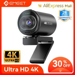 웹캠 4K HD USB 웹 카메라, 1080P 60FPS TOF 자동 초점 스트리밍 카메라, EMEET S600, 화상 통화, 줌, 스카이프, 팀용 마이크 포함