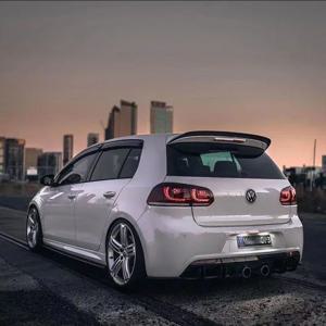 폭스바겐 골프 6 GTI 골프 MK6 GTI R20 2010-2013 해치백 자동차 리어 루프 스포일러 윙, 리어 트렁크 립 스포일러 캡, 자동차 액세서리