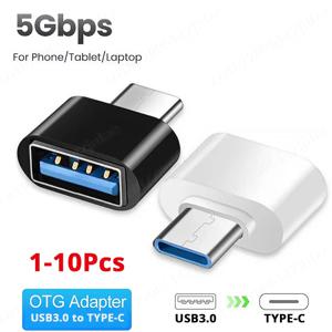 USB 3.0 OTG 어댑터 커넥터, 샤오미 13, 화웨이 P60, 삼성 S23, 마우스 키보드, USB 디스크 플래시, 범용 C 타입-USB, 1-10 개, 신제품