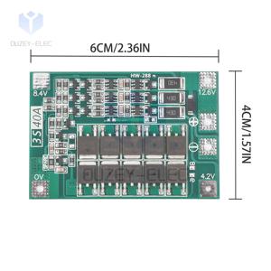 BMS 3S 12V 40A 리튬 배터리 보호 보드 PCB 충전기 보호 보드 모듈 보드 균형 충전 자동 복구