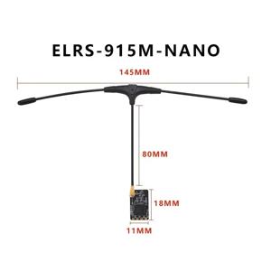 T형 안테나 장착 ELRS NANO ExpressLRS 리시버, RC FPV 트래버스 드론 부품용 지지대 와이파이 업그레이드, 915MHz, 2.4GHz