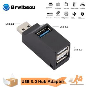 미니 USB 3.0 허브 어댑터 확장기, 멀티 USB 분배기, 컴퓨터 노트북 맥북 고속 3 포트 USB 2.0 허브 PC 액세서리