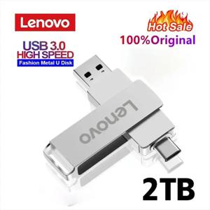 레노버 USB 플래시 드라이브, 2 in 1 라이트닝 펜 드라이브, 1TB U 디스크, 아이폰 안드로이드 OTG 펜드라이브, USB 메모리 스틱, PS4 노트북용