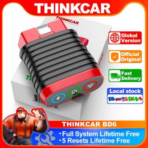 THINKCAR BD6 OBD2 스캐너 전체 시스템 진단 오일, IMMO ETS 블리드 브레이크 리셋, 평생 무료, THINKDIAG 앱을 통한 모든 자동차