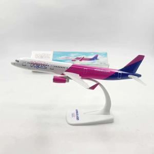 WIZZ AIR A321 모델 비행기, A320 NEO Wizz Air Airlines 송진 다이캐스트 항공기 미니어처 비행기 모델 빌딩 키트, 20cm