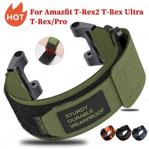 Huami Amazfit T-rex 2 울트라 시계 밴드, 나일론 루프 스트랩, Amazfit T-rex Pro T Rex 티라노사우르스 스마트워치 스포츠 팔찌