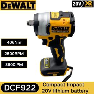 Dewalt 충전식 무선 임팩트 렌치, 높은 토크, 역방향, 2800rpm, 3550ipm, 범용 20V 및 18V 배터리, DCF922