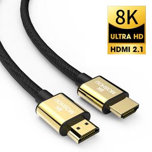 MOSHOU HDMI 2.1 케이블, HDMI 스플리터 케이블, eARC HDR10 + 비디오 케이블, HDMI2.1 케이블, TV 박스 PS5 용, 8K, 60Hz, 4K, 120Hz, 48Gbps