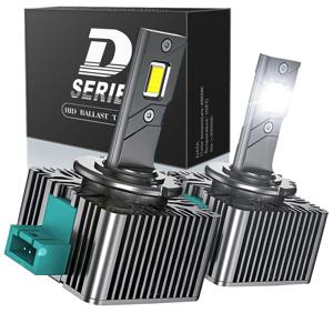 자동차 터보 LED CSP 램프 캔버스, D1S, D2S, D3S, D4S, D5S, D8S, HID, D1R, D2R, D3R, D4R, D5R, D8R, 6500K, 화이트, 12V