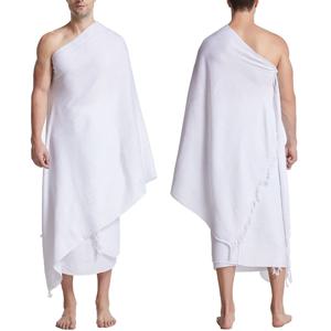 Y1UE 2팩 이슬람 남성용 편안한 Ihram Ahram Ehram Hajj 또는 Umrah용 수건 세트