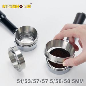 스테인레스 스틸 커피 도징 링 깔때기, 포타필터 바리스타 도구, 에스프레소 액세서리, 51mm, 53mm, 57mm, 57.5mm, 58mm, 58.5mm