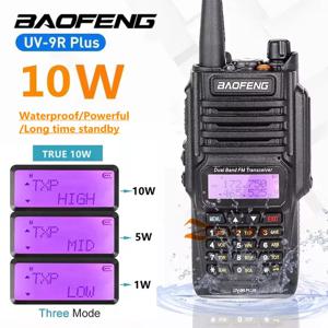 2023 Baofeng UV9R 플러스 방수 워키토키 UV-9R 플러스, 듀얼 밴드 휴대용 CB 햄 라디오 FM 트랜시버, 양방향 라디오