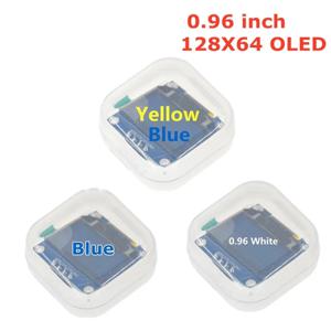 파란색 흰색 색상 128X64 노란색 파란색 OLED LCD LED 디스플레이 모듈 Arduino 0.96 인치 I2C IIC 직렬 새 원본