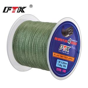 FTK PE 편조 와이어 낚싯줄, 125 야드, 4 가닥, 0.10mm-0.40mm, 8LB-60LB, 일본, 매우 강한 멀티필라멘트 섬유 라인, 114M