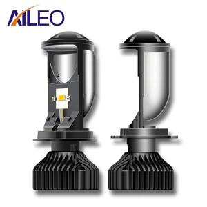 AILEO Canbus LED 미니 프로젝터 렌즈 자동차 전구 변환 키트, Hi/Lo 헤드라이트, 4300K 6000K RHD LHD, 램프 H4, 90W/쌍, 20000LM