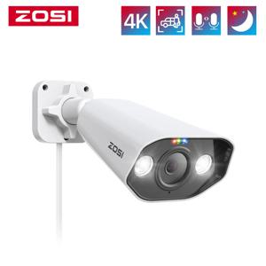 ZOSI 4K IP 카메라 애드온 PoE 보안 카메라, 양방향 오디오, 울트라 HD 컬러, 나이트 비전, 홈 CCTV 비디오 감시 카메라, 8MP