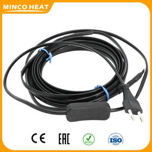 Minco 열 자체 조절 가열 케이블, 스위치 포함, 수도관 동결 방지용 EU 플러그, 20 W/m, AC220 ~ 240V, 50Hz, 60Hz