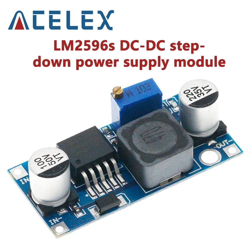 DC-DC 스텝 다운 전원 공급 장치 모듈, 조절식 스텝 다운 모듈, LM2596S 전압 조정기, Arduino용, 24V, 12V, 5V, 3V, 3A