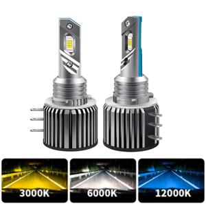 터보 H15 LED 전구 캔버스 자동차 조명, VW 골프 아우디 기아 BMW용 매우 밝은 자동차 램프, 12V Csp, 120W, 30000Lm, 2 개