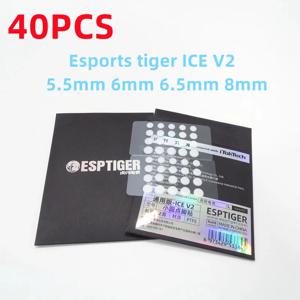 Esports 타이거 아이스 V2 풋 스티커, DIY 소형 도트 풋 패드, 아크 에지 Esports 5.5mm, 6mm, 6.5mm, 7mm, 8mm, 40 개, 신제품