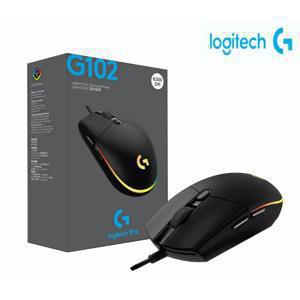 Logitech 유선 게이밍 마우스, PC 노트북 컴퓨터용 RGB USB, 인체 공학적 마우스, 게이머 메카니카 사이드 단추, G102, G304