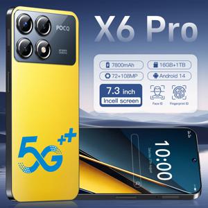 X6 프로 스마트폰 글로벌 버전, 16G + 1TB, 4G/5G 듀얼 심, Xioaml 핸드폰, 안드로이드 잠금 해제 휴대폰, 셀룰러 NFC, 정품 신제품