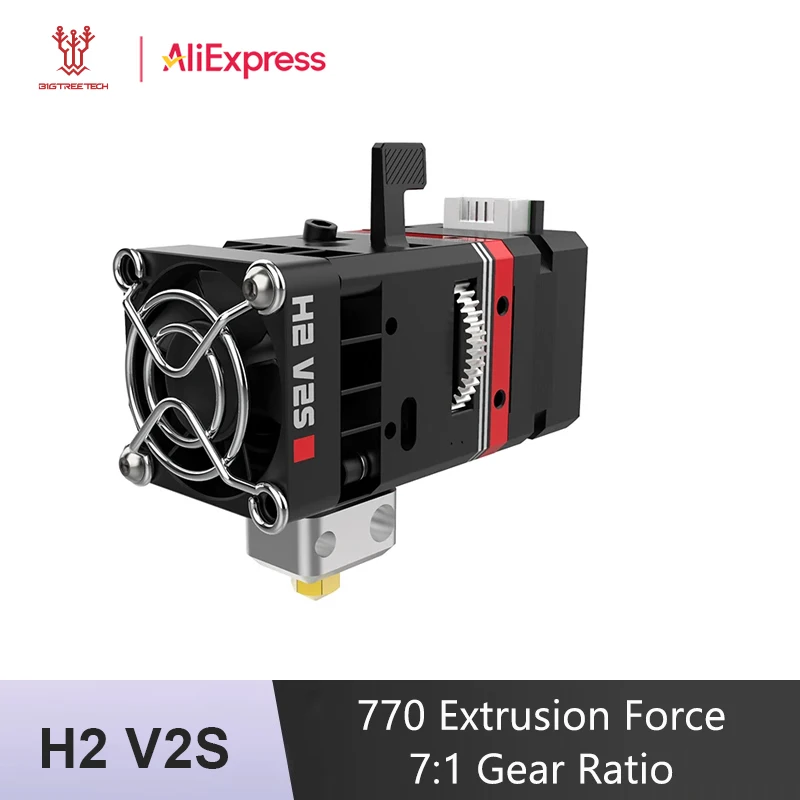 BIQU H2 V2S 24V 압출기 BX Ender 3 V2 PRO CR10 DIY TITAN 압출기 용 직접 듀얼 드라이브 기어 Hotend 24V TPU 3D 프린터 부품