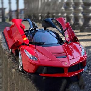 1:32 Laferrari 합금 스포츠카 모델, 다이캐스트 금속 장난감 차량, 높은 시뮬레이션 사운드 및 라이트, 어린이 선물