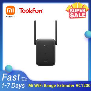 새로운 글로벌 버전 샤오미 미 와이파이 범위 확장기, AC1200 1200Mbps 이더넷 포트 2.4GHz 및 5GHz 밴드 증폭기 와이파이 신호 라우터