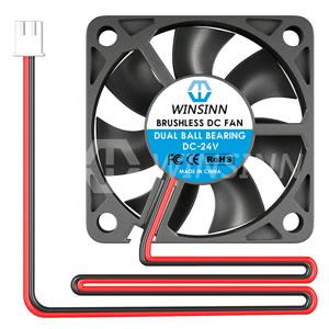 WINSINN 5010 유압 듀얼 볼 베어링, 브러시리스 냉각, 선풍기 DC 5V, 12V, 24V, 50x10mm, 2 핀