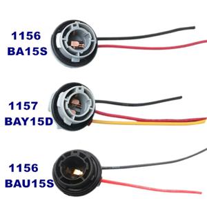 방향 지시등 헤드라이트용 어댑터 베이스 소켓 커넥터, 2X 1156 BA15S BAU15S 1157 BAY15D 램프 홀더 전구, PY21W P21W