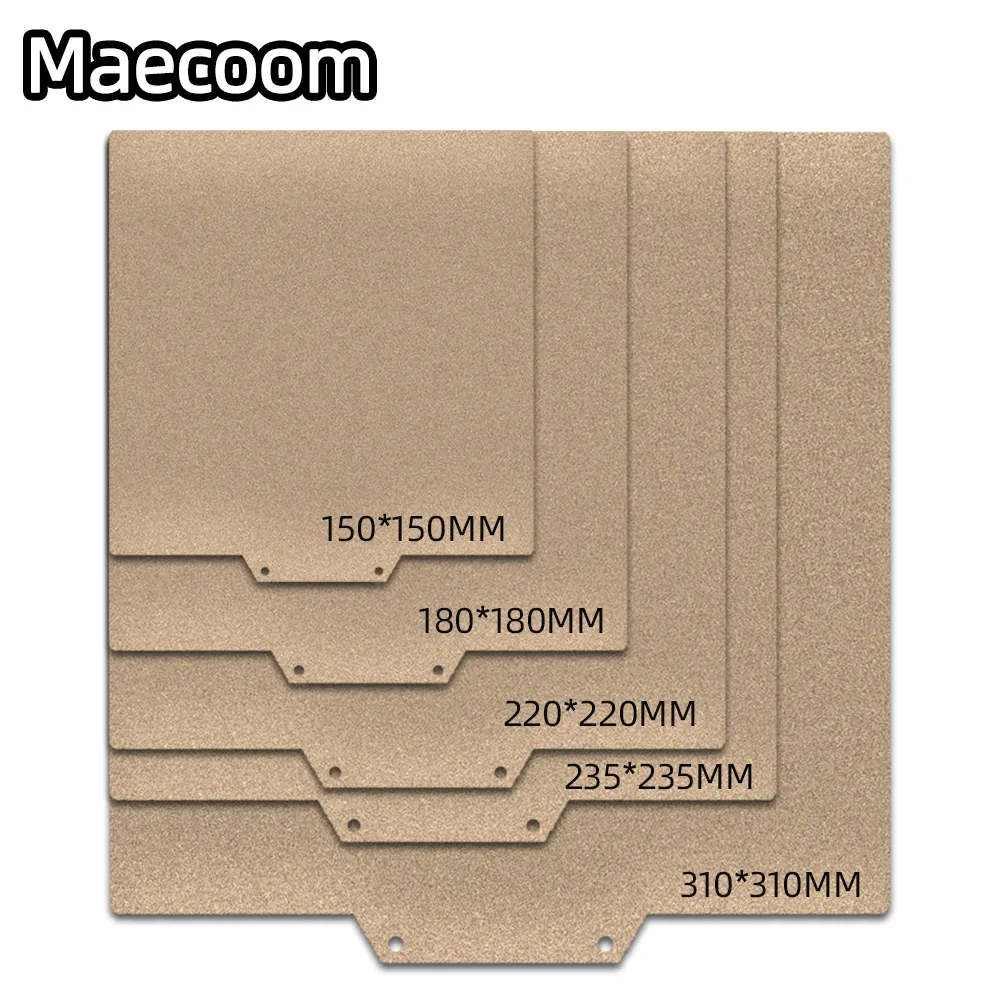 PEI-마그네틱 빌드 플레이트, 업그레이드 제거, 310/235/220mm, PEI 스프링 강판, 플렉스, CR10 Ender3V2 용 사전 적용 핫 베드 스티커