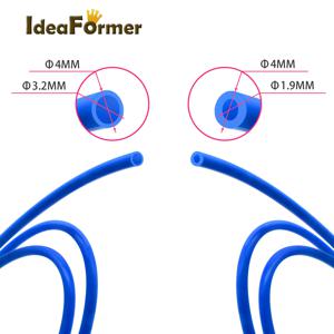 IdeaFormer PTFE 튜브 파이프, TL-피더 핫엔드, RepRap 로스톡 보우덴 압출기, 필라멘트, ID1.9 mm, OD4mm, 블루 튜브, 1 m, 2 m, 5m, 1.75mm, 3.0mm